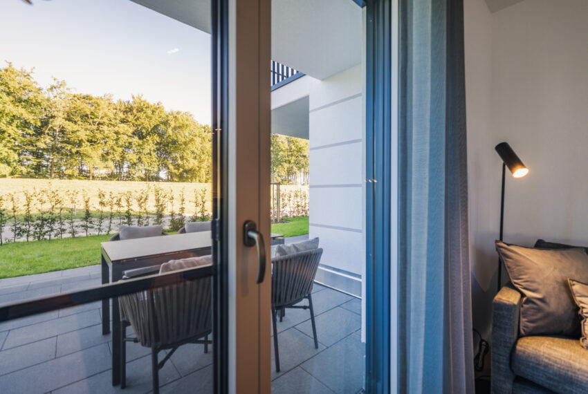 Musterwohnung Terrasse Erdgeschoss Meerseite