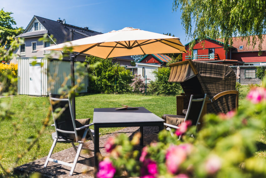 eingezäunter Garten