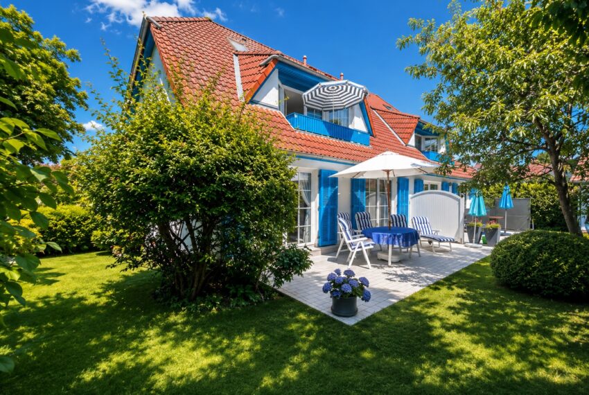 Hausansicht aus Gartensicht