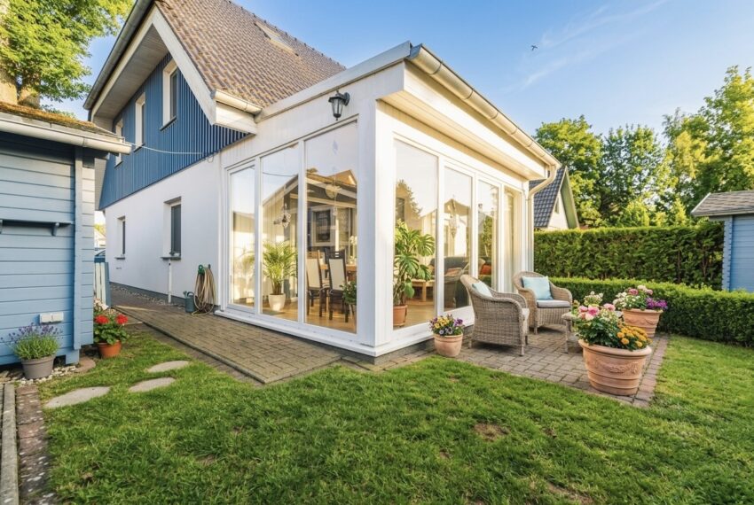 Haus mit Wintergarten und Sauna